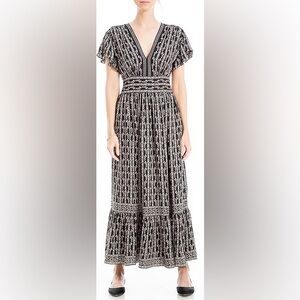 Max Studio black and white maxi dress